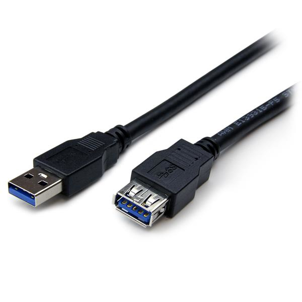 GENERICO Cable Alargador USB Macho Hembra 1mts